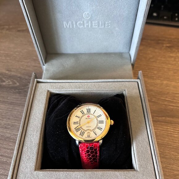 NWT MICHELE Serein Mid Two-Tone Diamond Watch - Picture 2 of 10